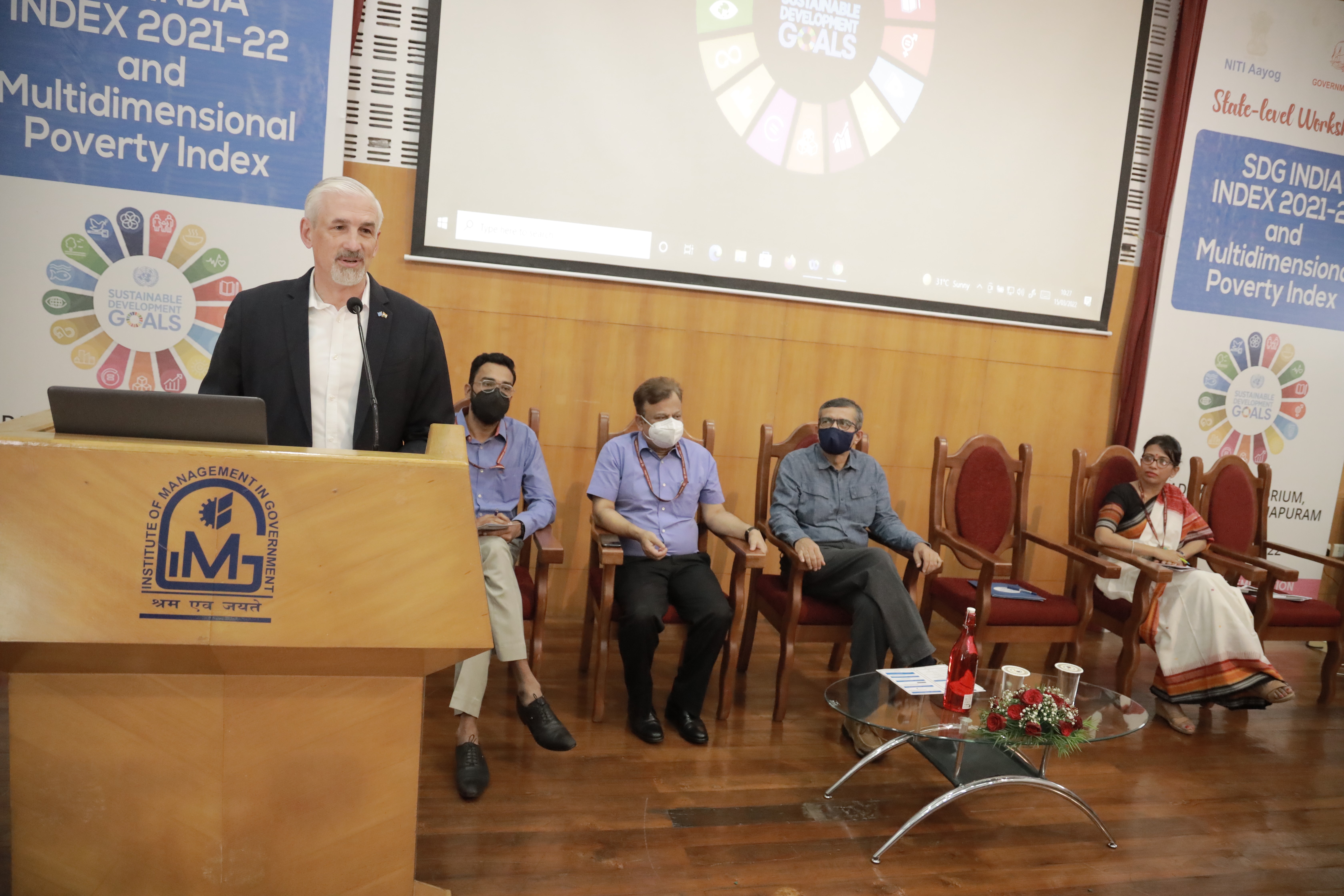 Workshop on SDG India Index 2021-22, addressing Shombi Sharp – UN Resident Coordinator in India